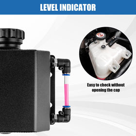 Cesilili side clear hose level view for easy coolant monitoring