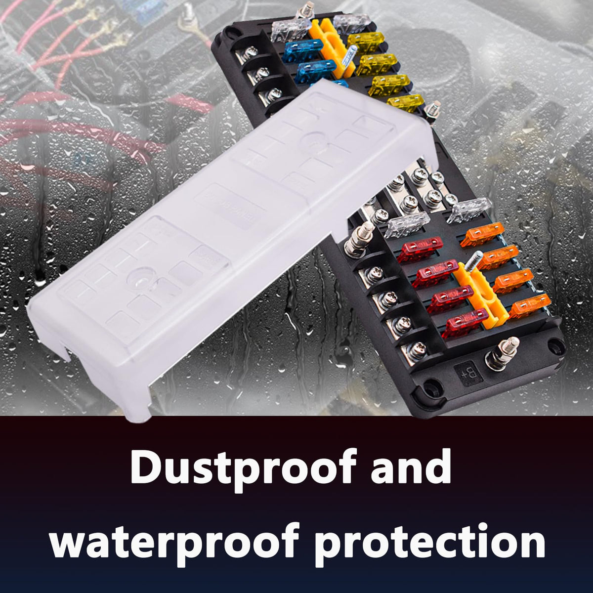 CEURSAVA label recesses and push-button latch for easy circuit identification