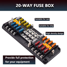CEURSAVA installer fitting the fuse block in a workshop for clean wiring