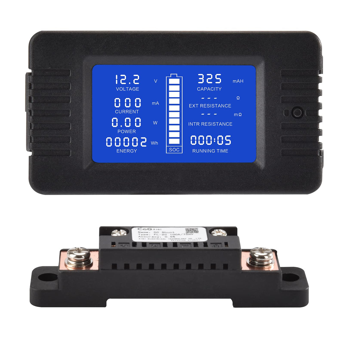 CGELE front panel full view showing clear LCD for quick readings