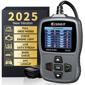 CGSULIT SC204 front display showing menus for quick diagnostics