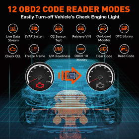 CGSULIT SC204 plugged into vehicle OBD port for immediate troubleshooting