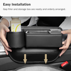 CGYISOL storing phone and wallet in compartment, keeps items secure