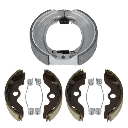 Chabushi brake shoes packaging showing full front and rear kit for easy replacement