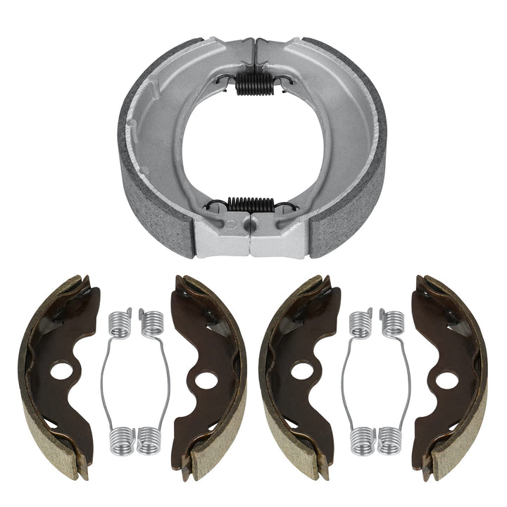 Chabushi brake shoes packaging showing full front and rear kit for easy replacement