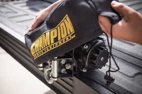 Champion drawstring detail illustrating secure fit and adjustable seal