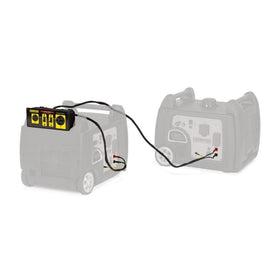 Champion ParaLINK with RV power cord connected providing seamless RV hookup benefit
