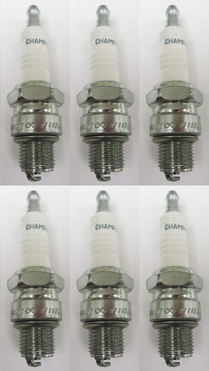 beseloa Champion QL77JC4 front packaging showing six spark plugs and part label for easy identification