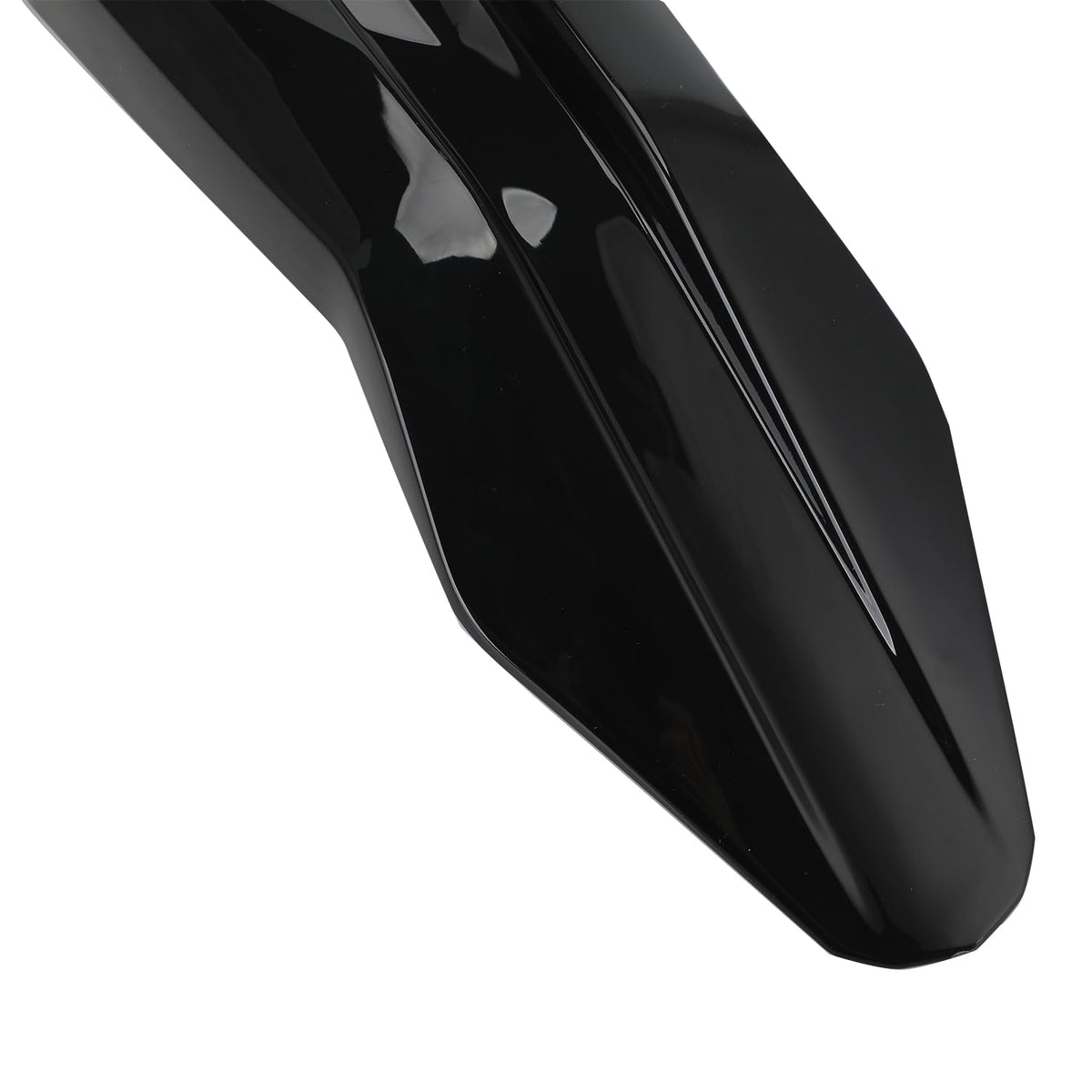 CHANGCHENG front fender on a dirt trail bike showing real-world splash protection