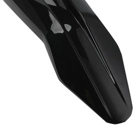 CHANGCHENG front fender on a dirt trail bike showing real-world splash protection