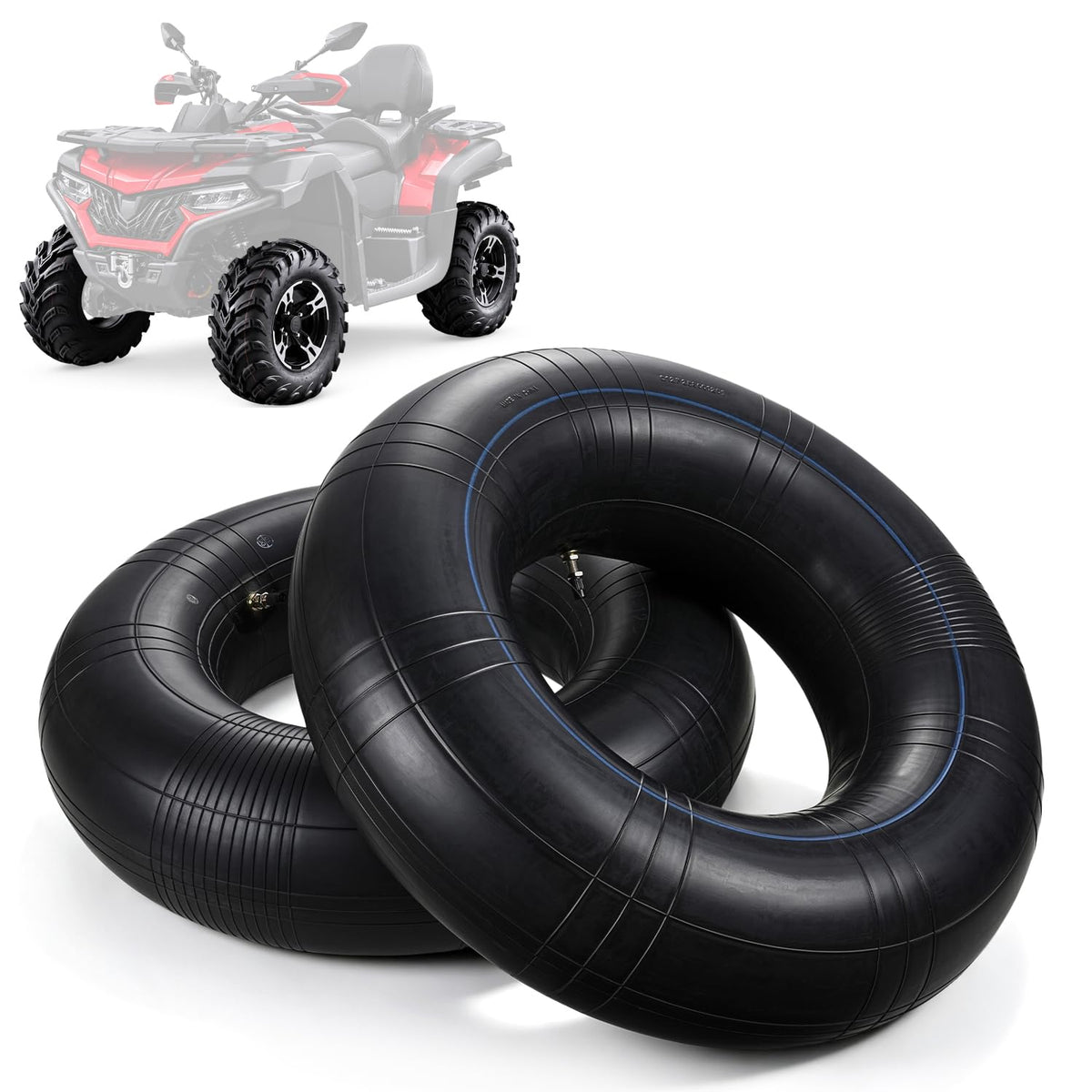 CHANGCHENG front view of two-pack inner tubes showing packaging and benefits