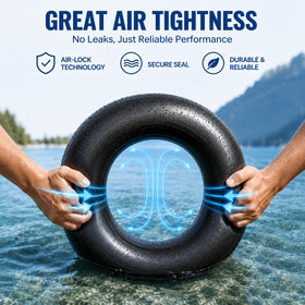 CHANGCHENG inner tube installed on an ATV wheel demonstrating fit and ease