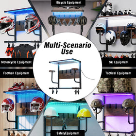 Chaoos lifestyle bedroom display styled as decor and gear organizer