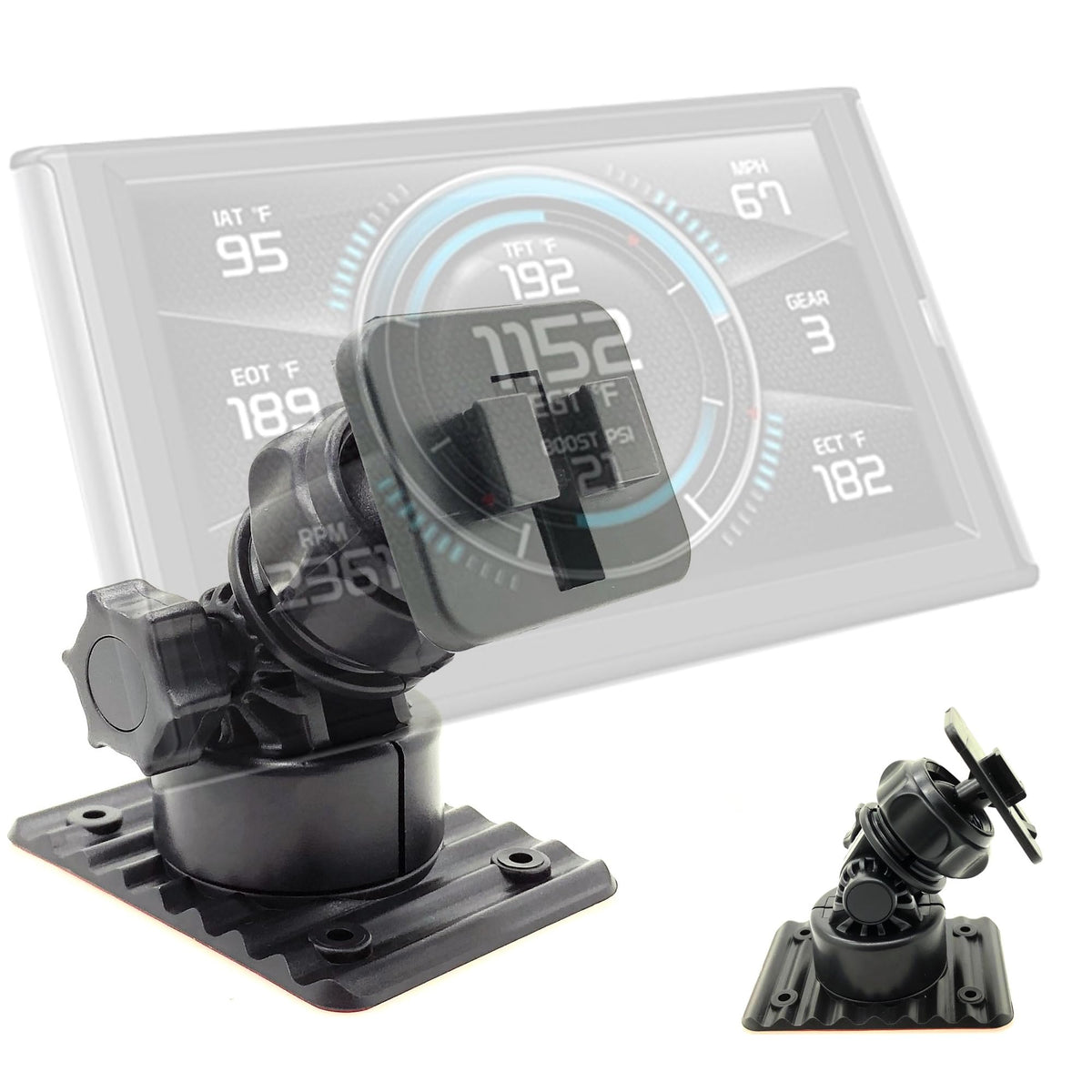ChargerCity front view showing mounted Edge tuner and secure positioning benefit