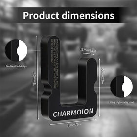 CHARMOION tool in use on a Silverado engine illustrating single-person installation savings