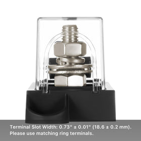 Chatovalo mounted in an RV power compartment showing organized high-current protection