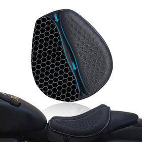 CHCYCLE front view seat cushion showing overall fit and improved comfort