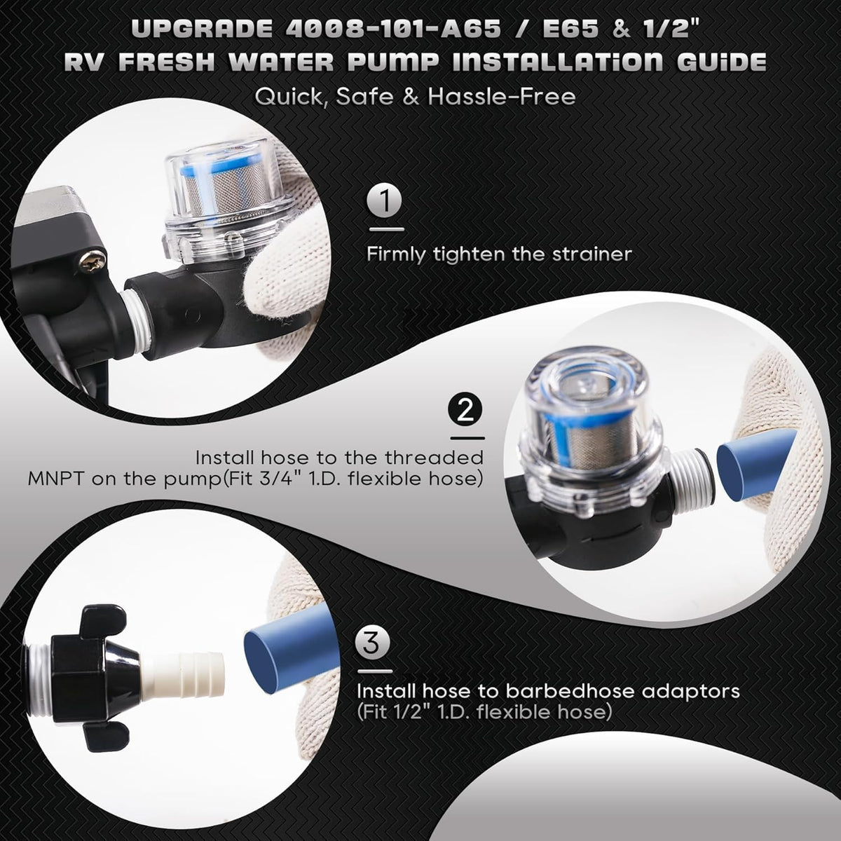 chddorn installed under sink illustrating in-vehicle plumbing compatibility benefit