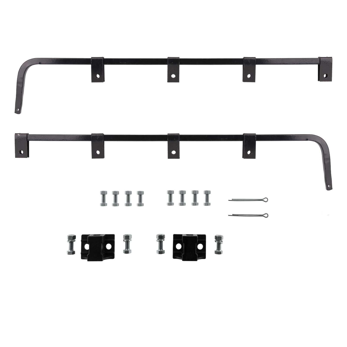 CHDT66 front view hangers showing full 30.25 inch length and sturdy square steel