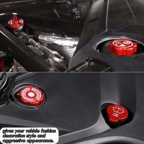CHEAYAR oil cap cover held in hand to show scale and easy fit benefit