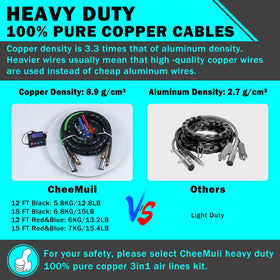 CheeMuii zinc die-cast 7-way plug transmitting trailer power safely