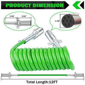 CheeMuii coiled body texture highlighting durable green jacket and tangle-free design