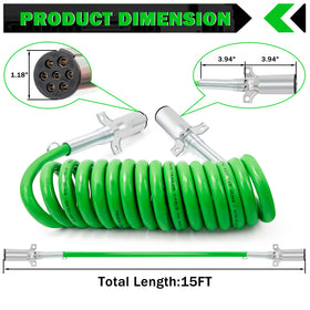 CheeMuii coiled cable partially stretched demonstrating flexible reach benefit