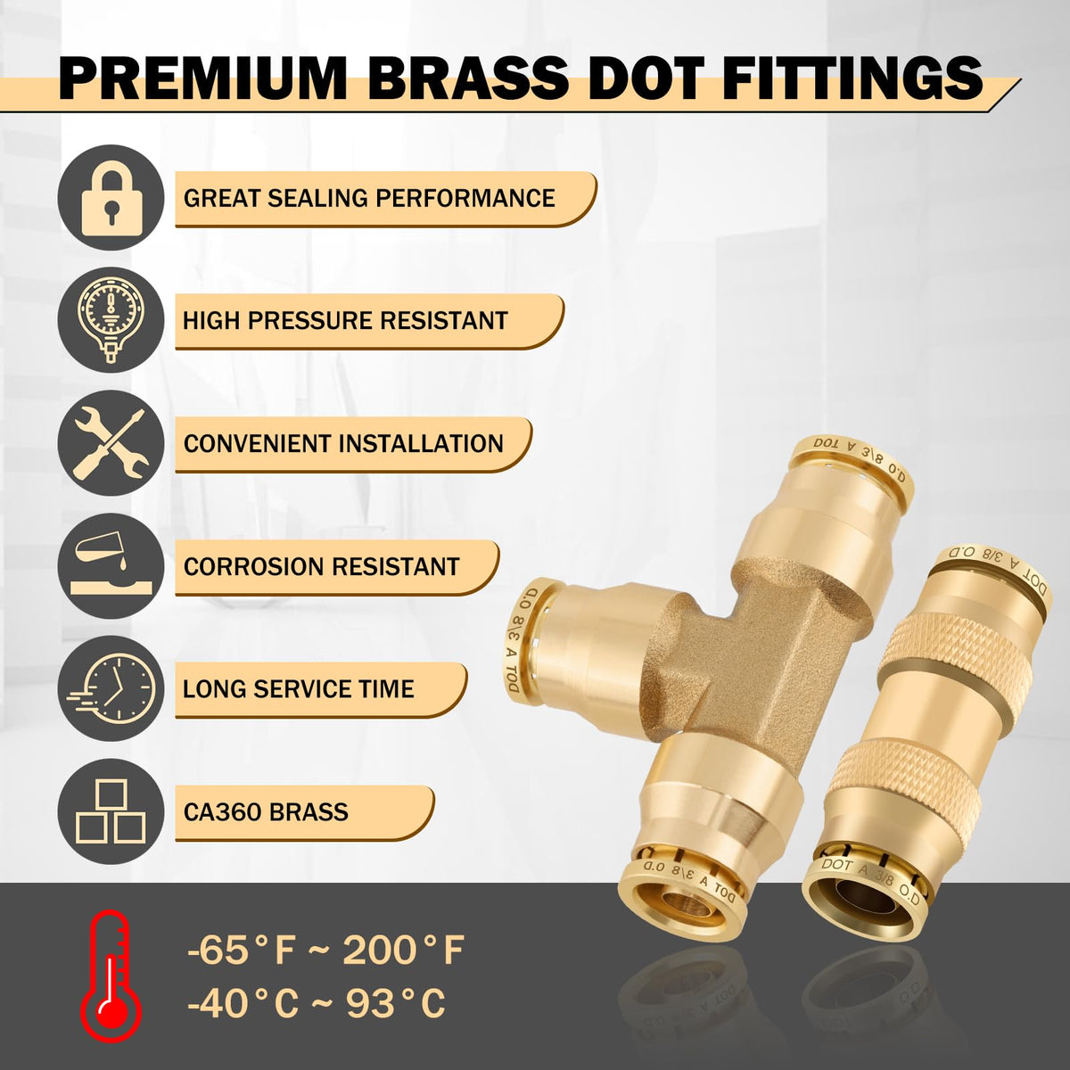 CheeMuii fittings installed on a truck air line demonstrating dependable connection benefit