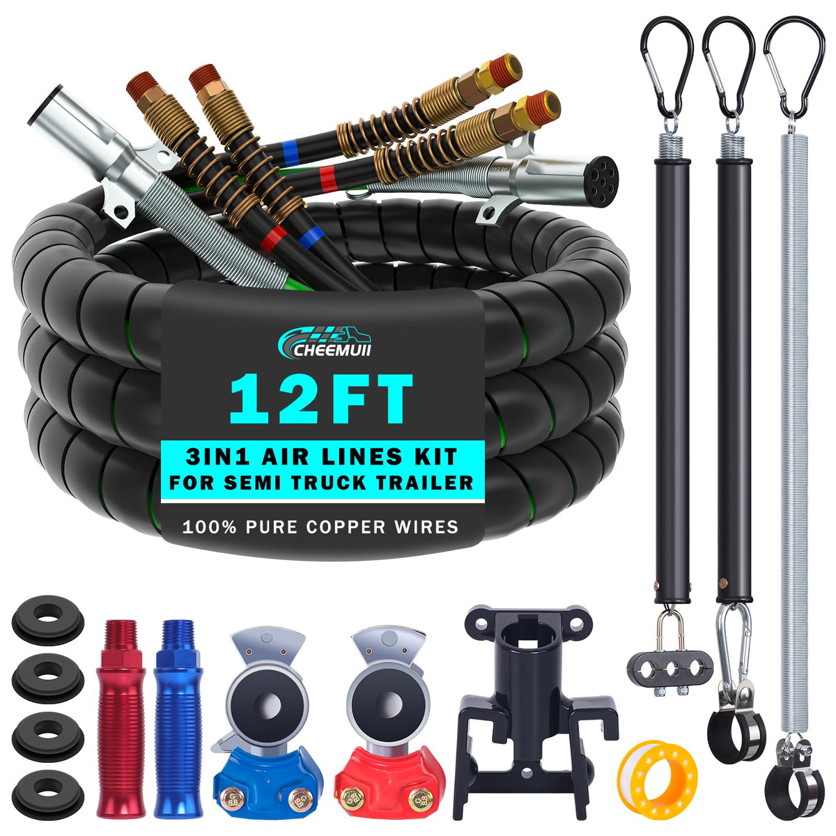 CheeMuii front assembly showing full 3-in-1 kit for fast replacement