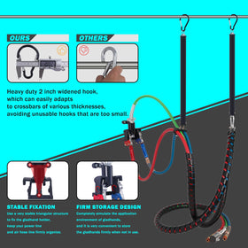 CheeMuii gladhand holder mounted on truck keeping hoses tidy and accessible
