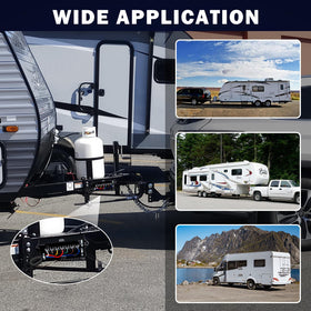 CheeMuii harness connected to trailer in use demonstrating clear light function