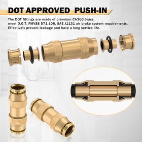 CheeMuii layout of 1/4 3/8 1/2 inch fittings illustrating kit versatility