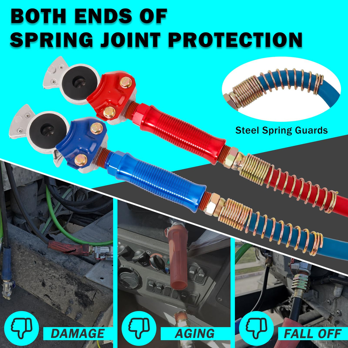 CheeMuii tender spring kits and clamps showing organized storage and shock absorption