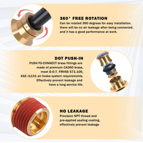 CheeMuii tube cutter and Schrader valves displayed for precise tube preparation