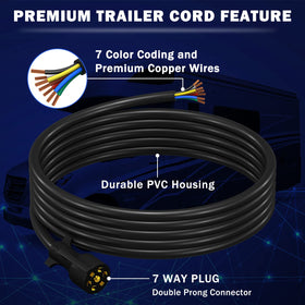 CheeMuii coiled 15ft cord demonstrating flexible reach and neat storage