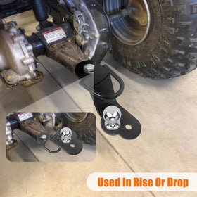 Chelhead clevis hole detail showing compatibility with clevis hitches