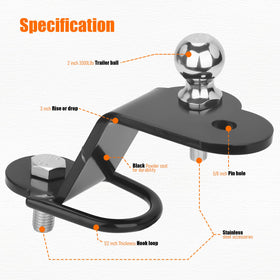 Chelhead D-ring recovery point close-up for safe winch and shackle use
