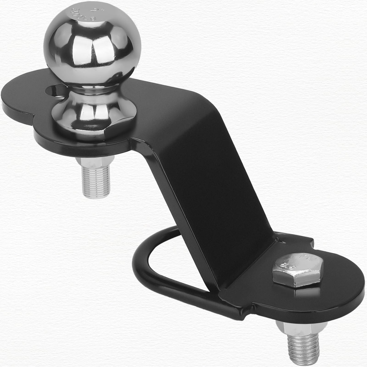 Chelhead front view of hitch adapter showing mounting, quick hookup benefit