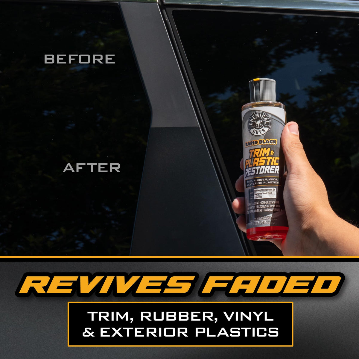 Chemical Guys gel texture close-up showing thick formula for precise application