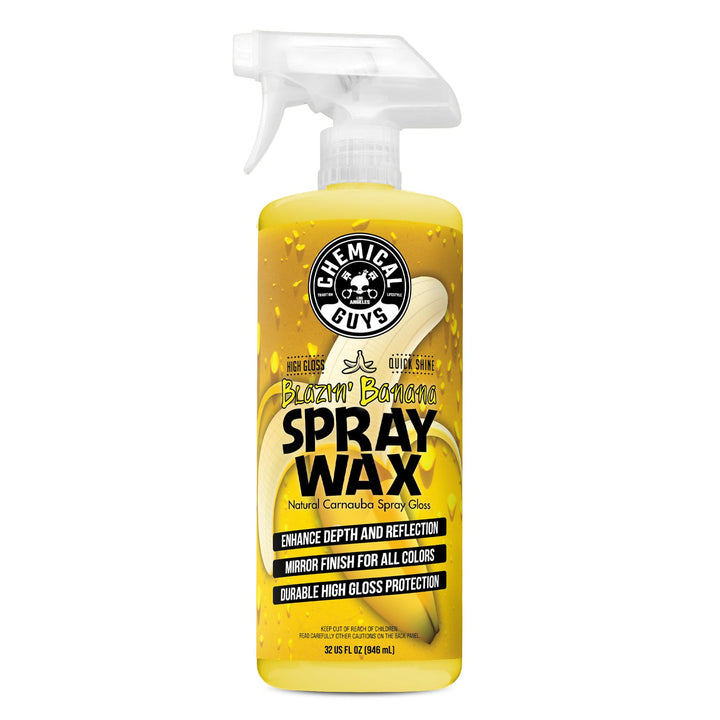Chemical Guys front label of Blazin' Banana showcasing product identity and shelf appeal