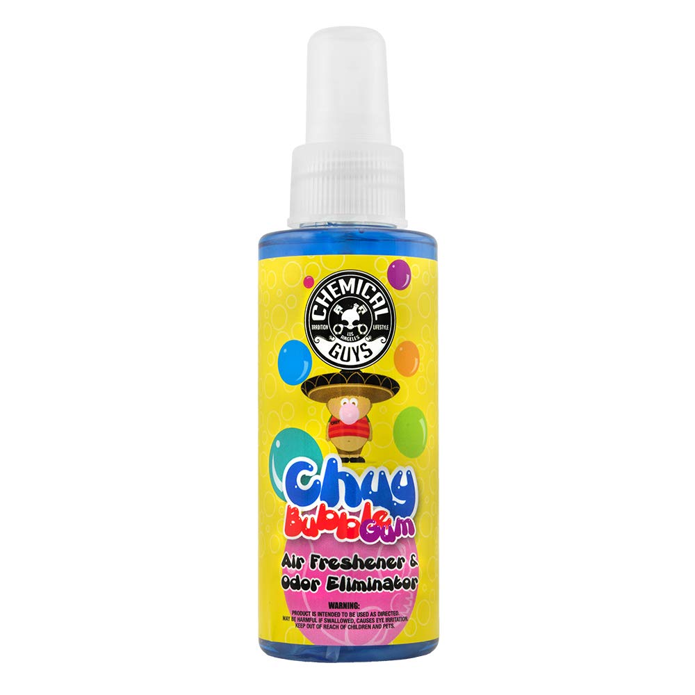 Chemical Guys bottle held in hand showing 4 fl oz size for trial use