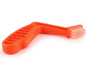 Chemical Guys brush in use on a spinning pad restoring pad texture and improving performance