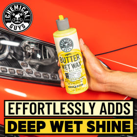 Chemical Guys finished panel reflecting light for deep wet gloss