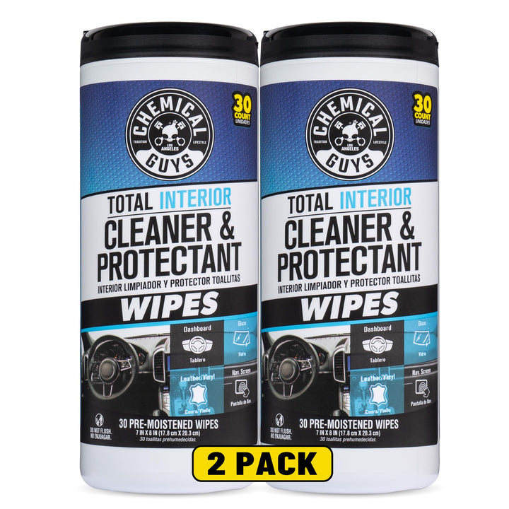 Chemical Guys canister front packaging showing brand and count, quick grab convenience