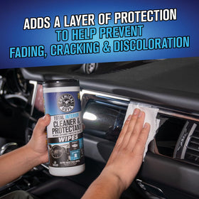 Chemical Guys canister open lid with visible moisture, resealable freshness benefit