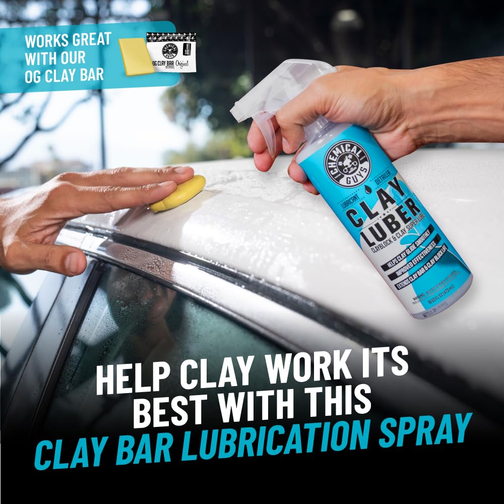 Chemical Guys clay bar close-up revealing pliable texture for safe decontamination