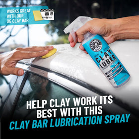 Chemical Guys clay bar close-up revealing pliable texture for safe decontamination