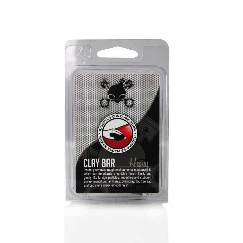 Chemical Guys clay bar close-up texture demonstrating heavy-duty contaminant removal