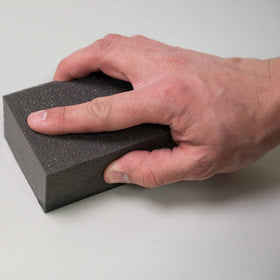 Chemical Guys Clay Block V2 cushion grip close-up highlighting secure comfort and control