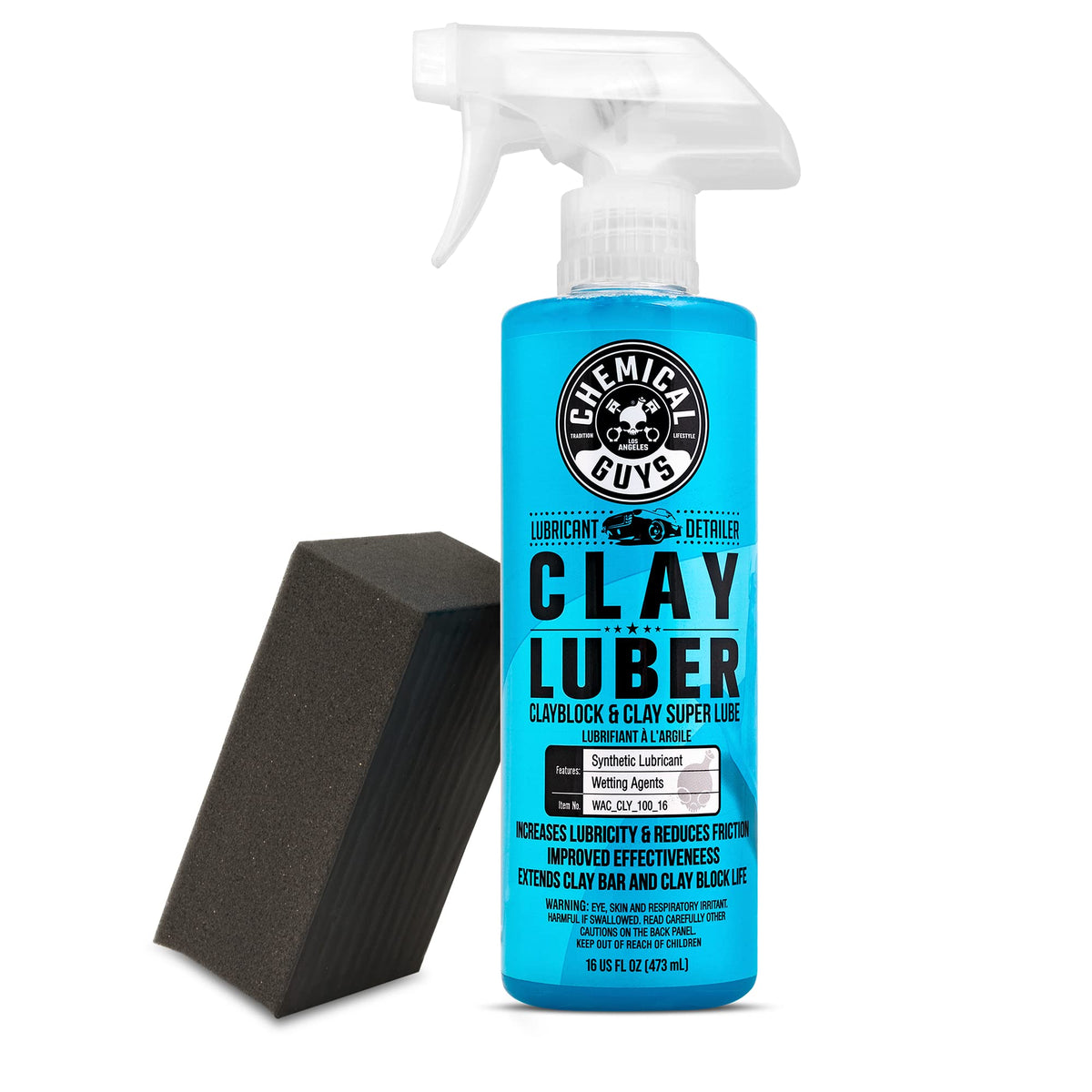 Chemical Guys clay block V2 front packaging showing kit benefits and contents